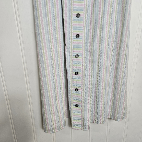 Modcloth Midi Dress Womens Size S Pastel Stripes Quite Clearly Charismatic - Picture 5 of 16